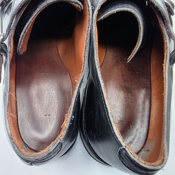 Allen Edmonds St. John's Double Monk Strap Mens Size 11.5 Black Dress Shoe - Picture 6 of 13